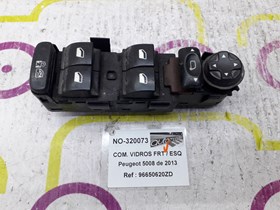 Comando de Vidros Frt / Esq Peugeot 5008 de 2013 - Ref OEM :  96650620ZD